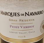 Korta Vineyards - Marques De Navarro Petit Verdot 2019